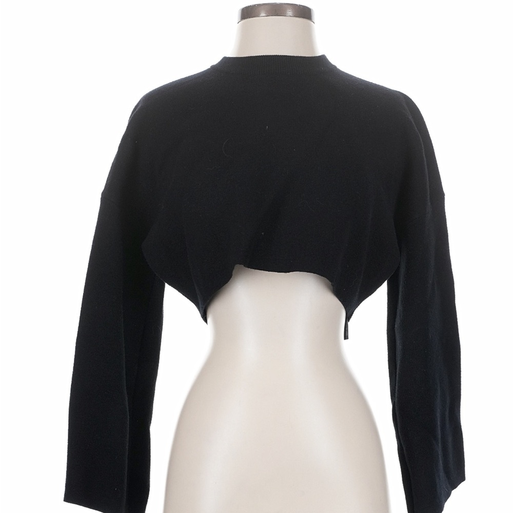 Zara Black Cropped Sweater